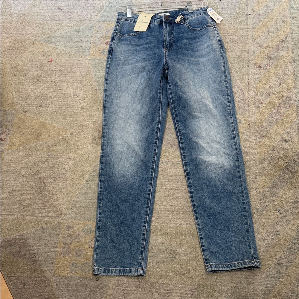Hint of Blue NWT size 26 high rise straight jeans